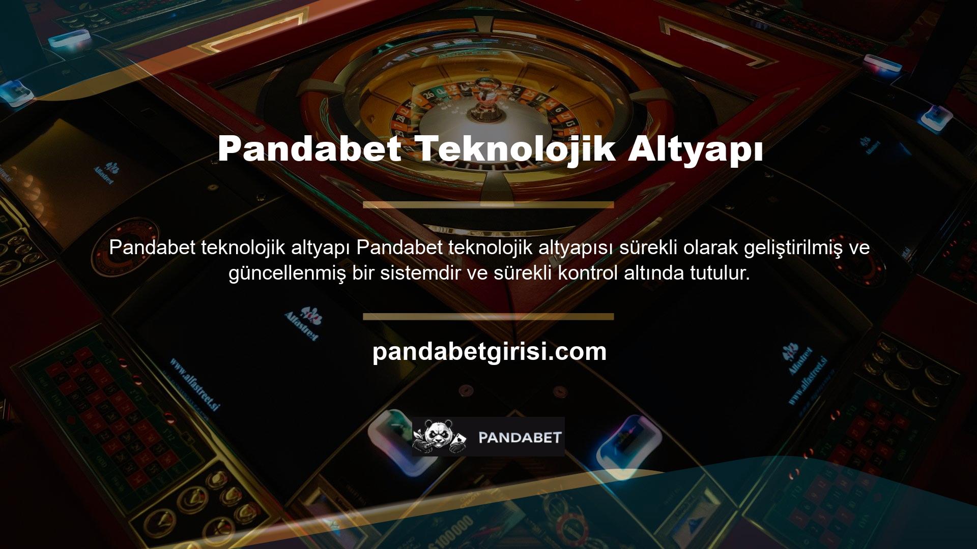 Bugünün teknolojik fırsatları ve en son teknolojisi ile, bu alandaki hizmet kriterlerini belirleyen bir pozisyona sürekli olarak yükselmek için çalışan genç ve dinamik bir Pandabet ekibi ile gelişmeye ve değişime açık hizmetler sunmaya devam ediyoruz
