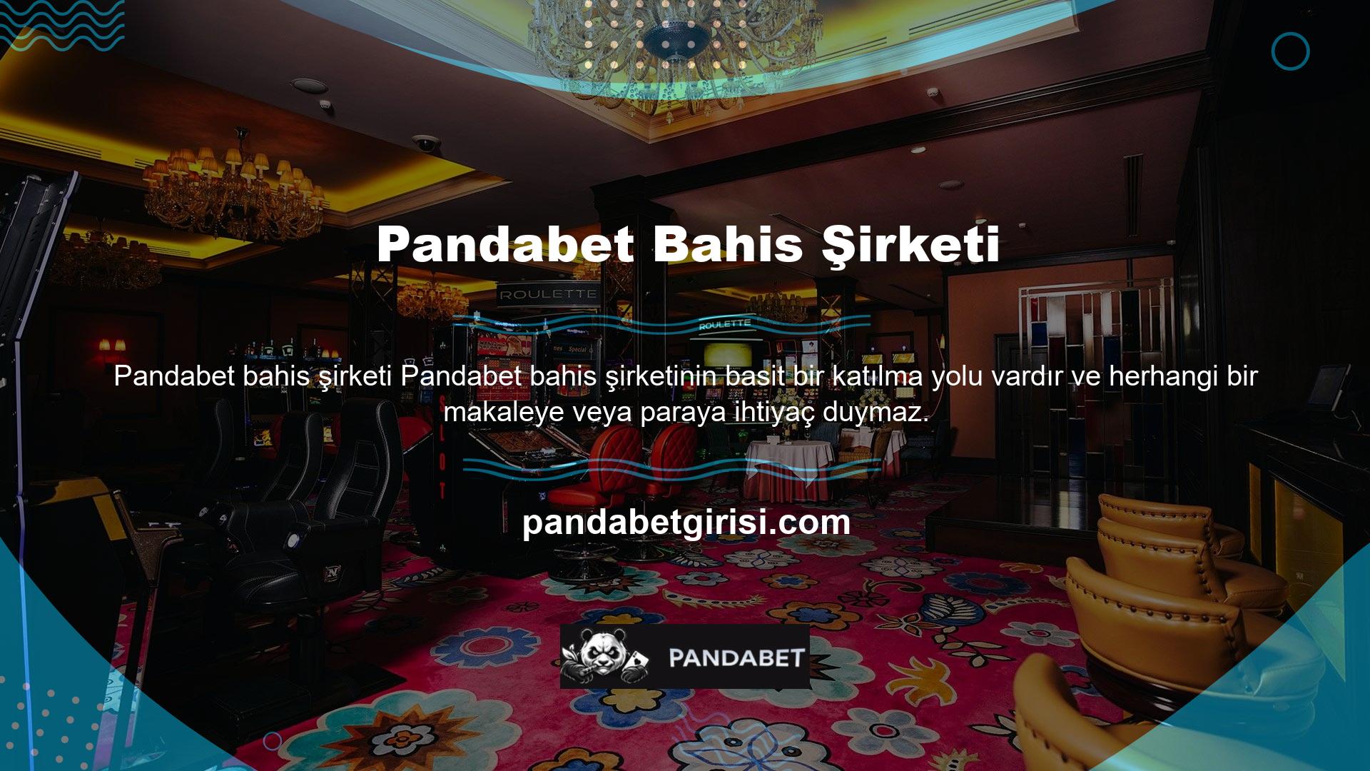 Pandabet üye olmak için önce mevcut adresinize kaydolmanız gerekir